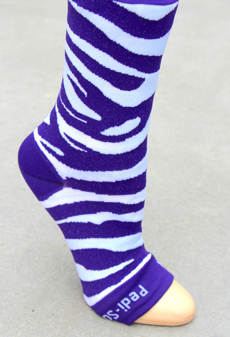 Original Pedi-Sox® - Ultra - Royal Purple Zebra  ** New **