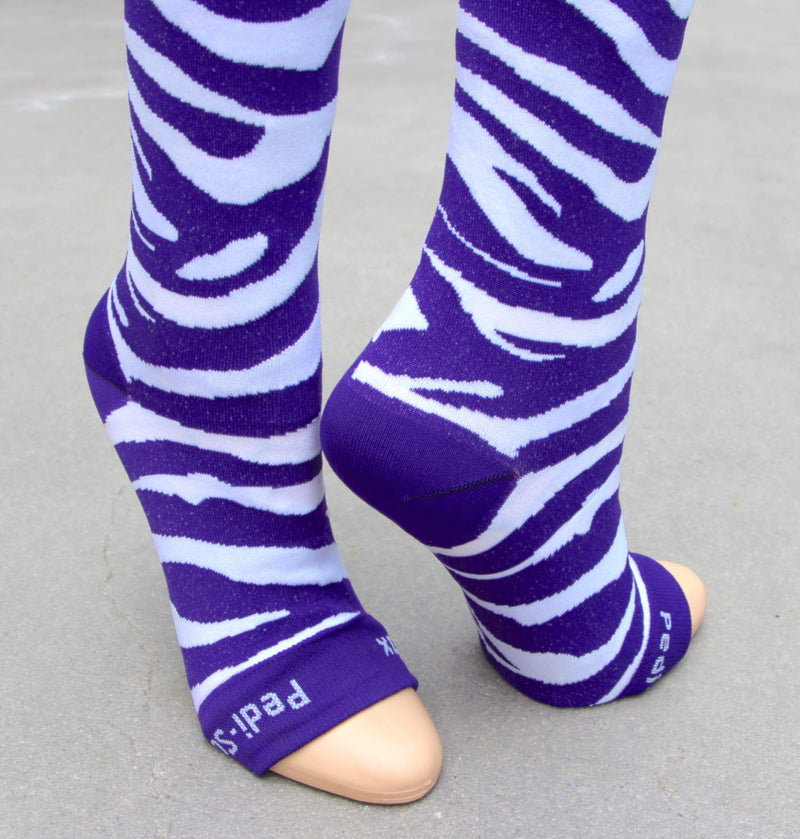 Original Pedi-Sox® - Ultra - Royal Purple Zebra  ** New **