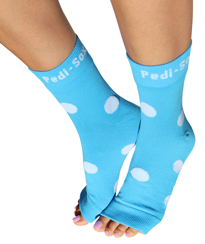 Original Pedi-Sox® - California Lite - Lovely Blue Polka