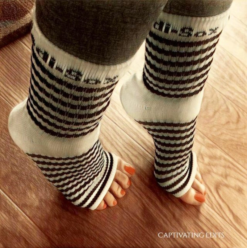 Original Pedi-Sox® - Professional - Black & White Stripes