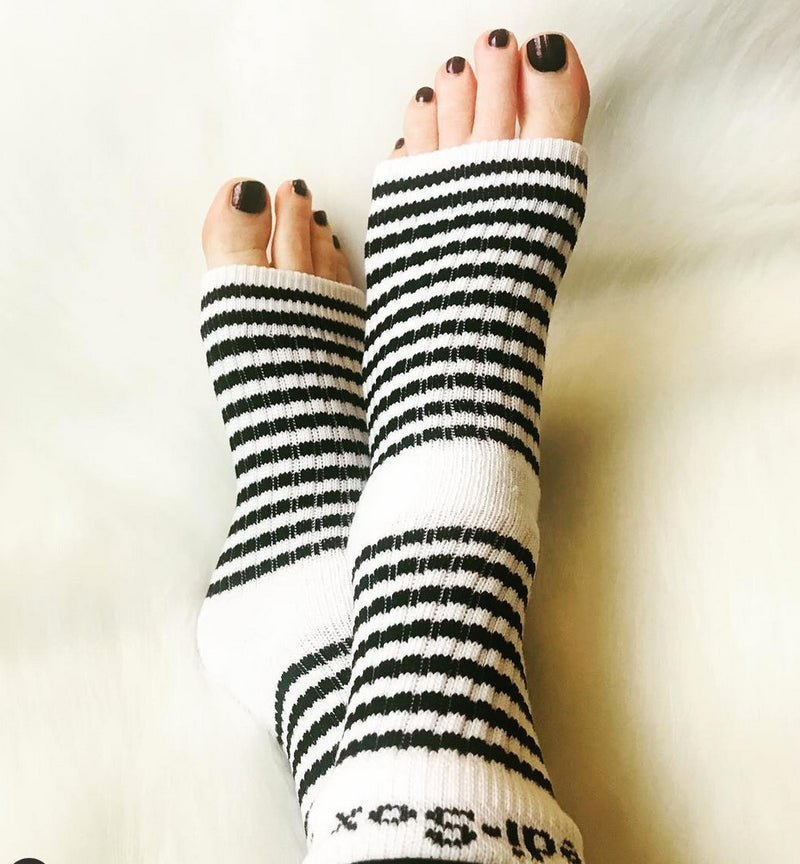 Original Pedi-Sox® - Professional - Black & White Stripes