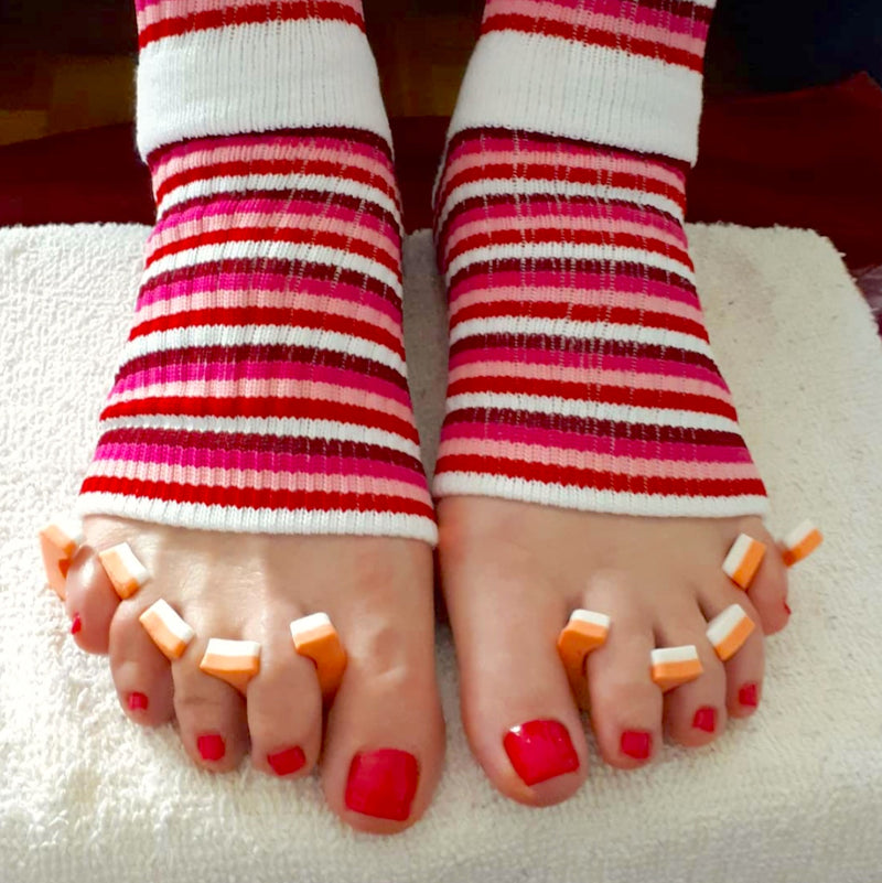 Original Pedi-Sox® - Professional - Multi-Pink Stripes