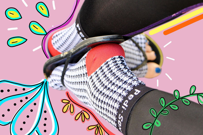 Original Pedi-Sox® - Ultra - Houndstooth Crimson Tide