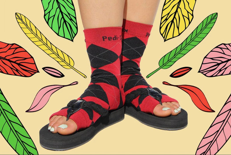Original Pedi-Sox® - Ultra - RL Holiday Deep Red